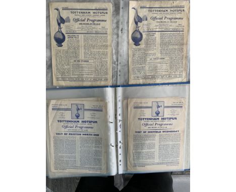 Tottenham Home Football Programmes: 7 from 60/61 then 18 homes back to 50/51 including 1952 FA Cup semi final at Spurs. Fair.