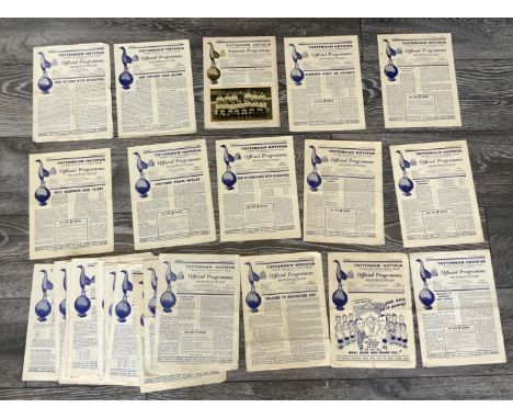 1950s Tottenham Home Football Programmes. Mainly good condition, spanning the decade. To include: 49/50 Grimsby, 50/51 Arsena