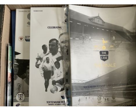 Tottenham Football Programmes + Memorabilia: Includes Brian Woolnoughs press packs for 3 european matches, programmes from th