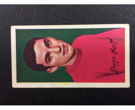 1964 Barrett George Best Famous Footballers Cigarette Card: Number 29. This was the first ever football card produced featuri
