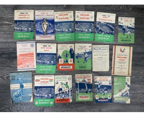 Big Match Football Programmes: Amateur Cup Finals 46 50 51 55, 49 FA Cup Semi Final at Arsenal, FA Cup Finals 51 56 plus 8 En