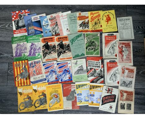 1940s + 1950s Speedway Programmes: Superb collection with many different tracks including Ashfield Brough Park Liverpool Midd