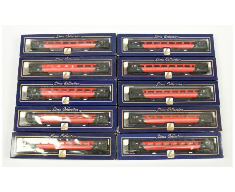 Lima OO Group of 10x Virgin Trains Coaches. To include L305433 Buffet Car, L305407 Buffet Car, L305431 2nd Class plus others.