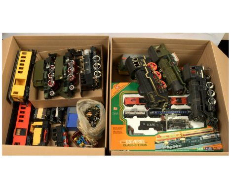 Large Scale Train Sets, Loco's & Rolling stock. To include 2x Top Notch Train sets with 0-6-0 Diesel Loco's. 2x Western Expre
