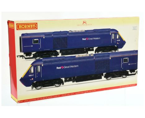 Hornby (China) R2812 Class 43 "First Great Western" 2-car HST. Condition is Near Mint in generally Good to Excellent box and 