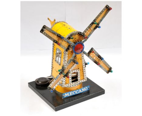 Meccano original Binns Road shop display model of a Windmill. Condition is generally Fair.&nbsp;
