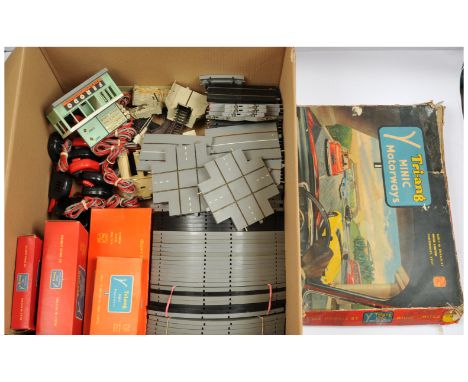 Triang Minic Motorways M1504 + Loose &amp; Boxed Track &amp; Accessories. To include Set 1504 with Ford GT &amp; Aston Martin