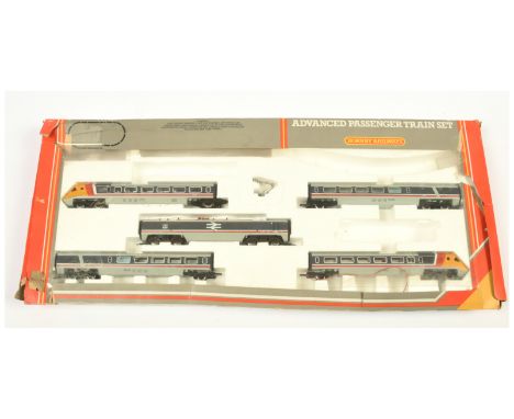 Hornby (GB) R543 Advanced Passenger Train APT Train Set in long box. Condition is is generally Good to Excellent (incomplete 