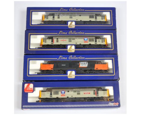 Lima OO Group of 4x Class 37 Diesel Loco's. L204622 Load Haul 37884 Black / Grey - Gartcosh, L204647 EPS Triple Grey 37605, L