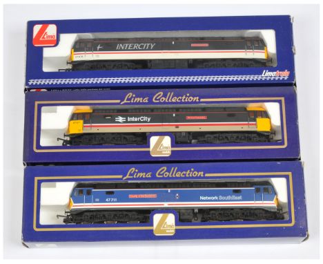 Lima OO Group of 3x BR Class 47 Diesel Loco's. Comprising L204921 - 47711 Network SouthEast County of Hertfordshire, L204976 