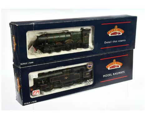 Bachmann OO 31-777 &amp; 32-877 Pair of GW &amp; BR Steam Loco's. Comprising 31-777 4-6-0 GW Green Soughton Hall 6962, 32-877