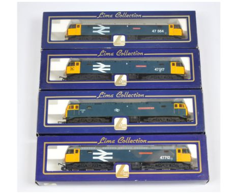 Lima OO Group of 4x BR Blue Class 47 Diesel Loco's. Comprising 204734 - 47555 The Commonwealth Spirit, 204774 Ltd Edition 475