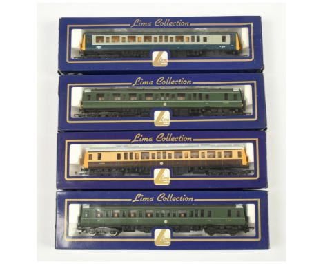 Lima OO Group of 4x Class 121 DMU Power Cars. Comprising L204617 BR Green W55026, L204623 BR Blue / Grey W55026, L204630 W550
