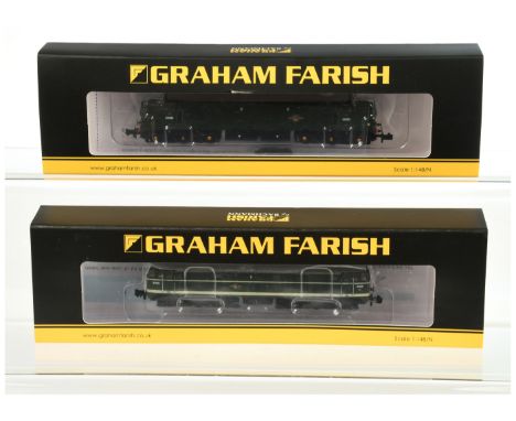 Graham Farish N Gauge Pair of Diesel Loco's. Comprising 371-111A BR Green D5616, 371-453A BR Green D6890. Conditions: Near Mi