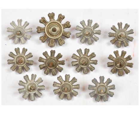 Meccano group of Aeroplane Engines comprising of 1x part 46A RARE large radial engine and 10x part 46 Standard engines. Condi