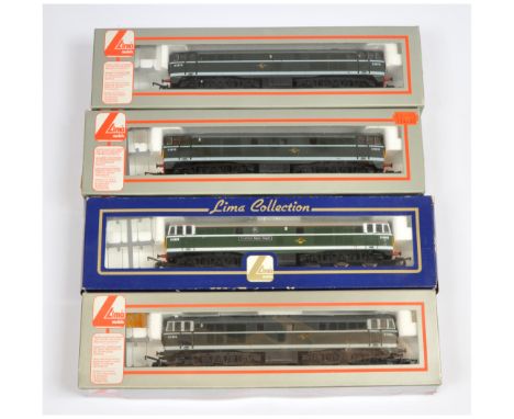 Lima OO Group of 4x BR Green Class 31 Diesel Loco's. 204859 D5583 Stratford Major Depot (box has damp damage), 205092 D5679, 