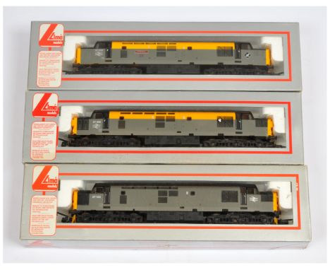 Lima OO Group of 3x BR Grey Class 37 Diesel loco's. Comprising 205017 Grey / Yellow 37232 The Institution of Railway Signal E