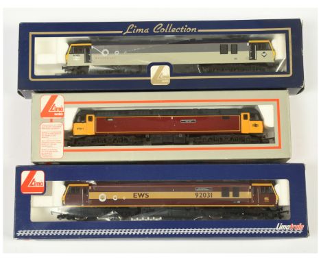 Lima OO Group of 3x Class 92 &amp; 97 Diesel &amp; Electric Loco's. Comprising 204893 BR Triple Grey 92003 Beethoven, L204984