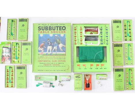 Subbuteo: A collection of assorted boxed Subbuteo to include: Subbuteo Table Soccer Club Edition, seven complete sets of team