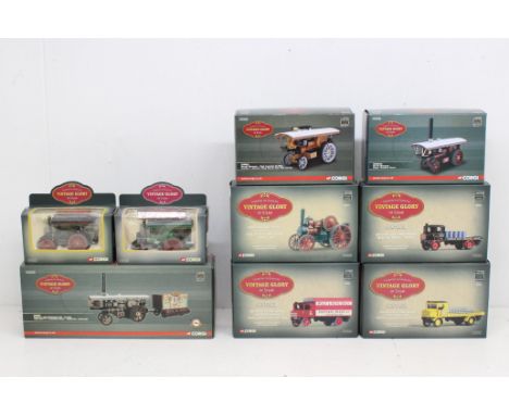 Corgi: A collection of nine boxed Corgi: Vintage Glory of Steam vehicles, to include: CC20503, CC20510, CC20514A, 80301, 8030