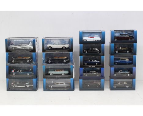 Norev: A collection of eighteen boxed Norev Atlas Editions 1:43 Presidential Cars. Original boxes, general wear expected with