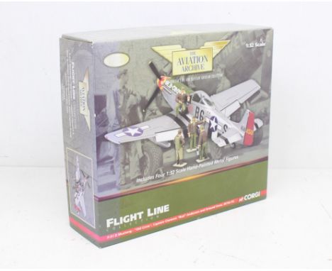 Corgi: A boxed Corgi: The Aviation Archive, Flight Line Collection, P-51D Mustang 'Old Crow' Captain Clarence E. Anderson and