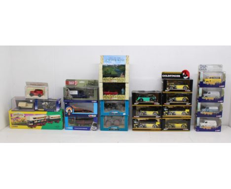 Corgi: A collection of twenty-two boxed assorted Corgi vehicles, to include: Goldfinger, Dad's Army, Heartbeat, Tools of the 