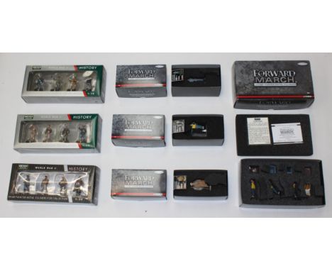 Figures: A collection of seven boxed sets / figures, to include: Forward March and Oryon Collection examples. Original boxes,