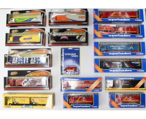 Corgi: A collection of assorted Corgi boxed vehicles to include: nine Superhaulers, six Corgi Wheelz and one other hauler veh