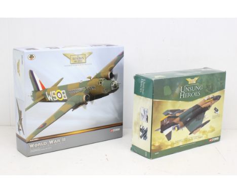 Corgi: A pair of boxed Corgi: The Aviation Archive, Vickers Wellington MK1.A, No.9 Sqn, RAF Honington, December 1939, AA34801