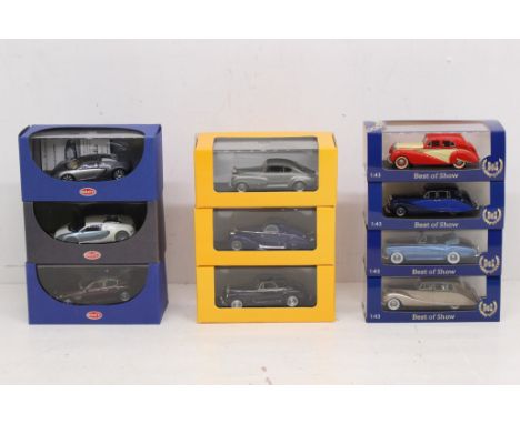 Diecast: A collection of ten boxed 1:43 diecast vehicles, to include: Best of Show, Autoart and Rialto Models. Original boxes