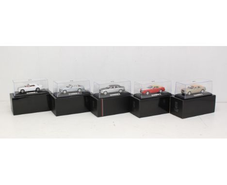 Ixo: A collection of five boxed Ixo 1:43 Rolls-Royce vehicles, to include: Phantom Coupe 2008, Phantom 2009, Phantom Drophead