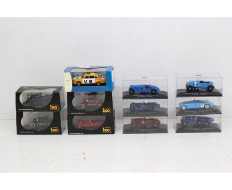 Ixo: A collection of eleven boxed Ixo 1:43 vehicles. Original boxes, general wear expected with age. Condition is very good, 