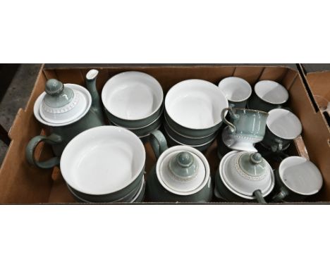 Denby 'Venice' pottery breakfast service including tea and coffee pots (2 boxes) 