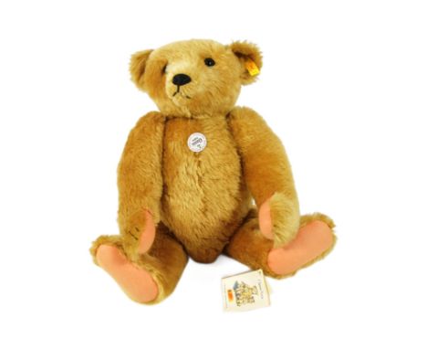 Teddy Bear - a large German Steiff made Classic Series soft toy teddy bear 000256 Classic 1906 replica. The bear having golde