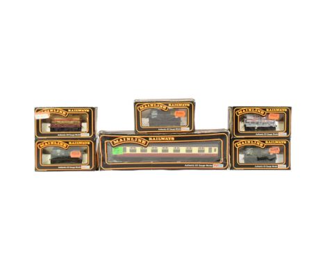 Model Railway - a collection of x6 Mainline Railways OO gauge model railway trainset rolling stock, comprising of; No. 37-106
