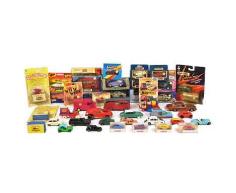 Diecast - a collection of vintage diecast model cars and other vehicles comprising; vintage Matchbox models including Superfa