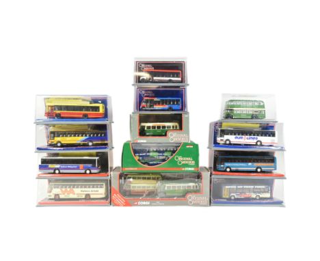 Diecast - a collection of x12 Corgi Original Omnibus 1/76 scale boxed diecast model buses. Various companies and liveries, al