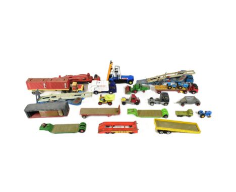 Diecast - a collection of assorted vintage diecast model cars and haulage vehicles. Largely Corgi Major Toys along with Match