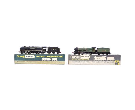 Two vintage Wrenn Railways OO gauge model railway trainset locomotive engines, comprising of; W2227 'City of Stoke-on-Trent' 