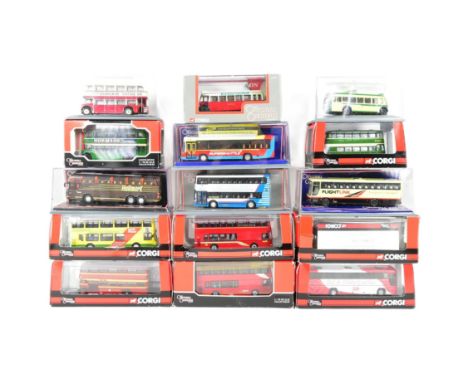 Diecast - a collection of x15 Corgi Original Omnibus 1/76 scale boxed diecast model buses. Various companies and liveries, al