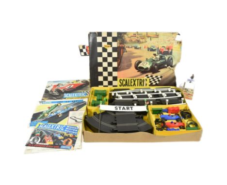 Scalextric - a vintage Triang Scalextric set No. 35 along with a boxed Rostrum Starter. The set containing x2 cars, controlle