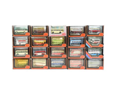 Diecast - a collection of x20 Gilbow / EFE Exclusive First Editions 1/76 scale boxed diecast model buses. Various companies a