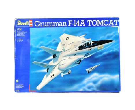 Model Kits - an original Revell made 1/32 scale plastic model kit of a Grumman F-14A Tomcat. The kit appearing complete and u