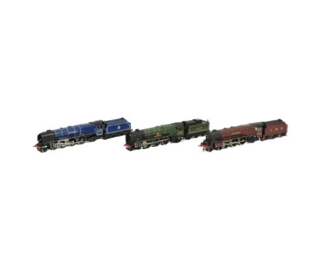 Model Railway - a collection of x3 Hornby / Dublo OO gauge model railway trainset locomotive engines comprising City of Chest