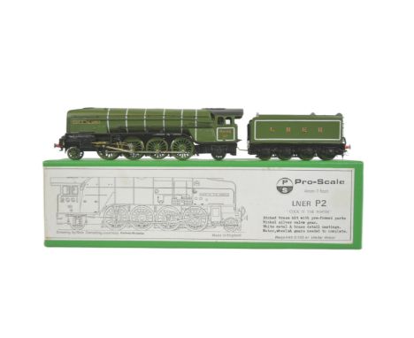 Model Railway - a kit built Pro-Scale made OO gauge model railway trainset locomotive engine LNER P2 Cock O The North.