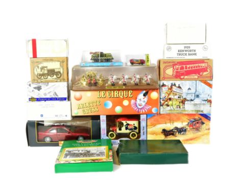 Diecast - a collection of x15 assorted boxed diecast models. To include: Matchbox Heritage Horse Drawn Carriages YSH3, severa