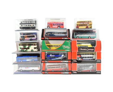 Diecast - a collection of x15 Corgi Original Omnibus 1/76 scale boxed diecast model buses. Various companies and liveries, al