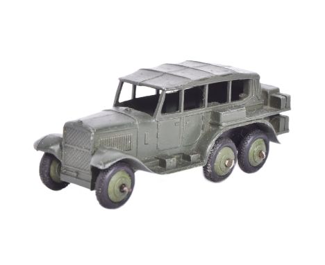 Dinky Toys - 152B Reconnaissance Car - early post-war Dinky Toy No. 152B in matt green. Ridged green hubs, with six wheels an