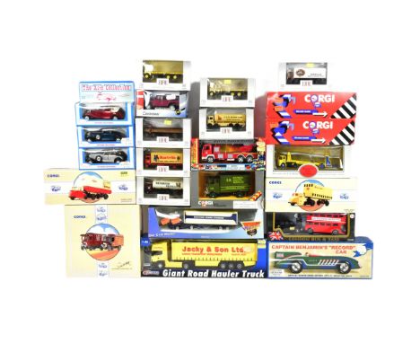 Model Railway - a collection of assorted boxed diecast models of various scales and makers to include; Corgi Classics, Corgi 